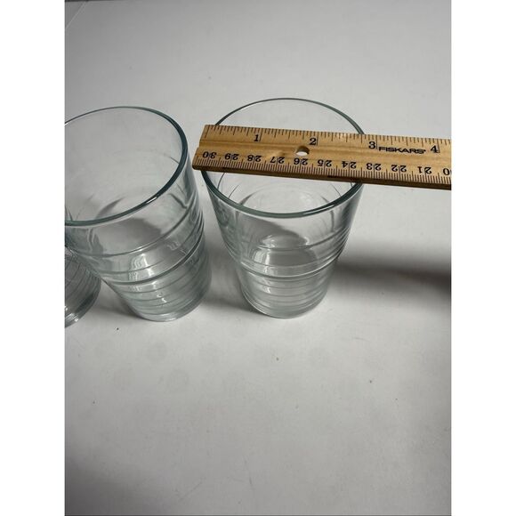 4-IKEA Svepa 10288 Stackable 4 3/4” Glass Tumblers Made in ITALY 8 Oz See Notes - Picture 8 of 12